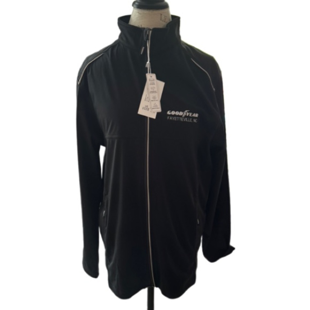 NWT Goodyear Fayetteville NC Black Lightweight Jacket Size Medium